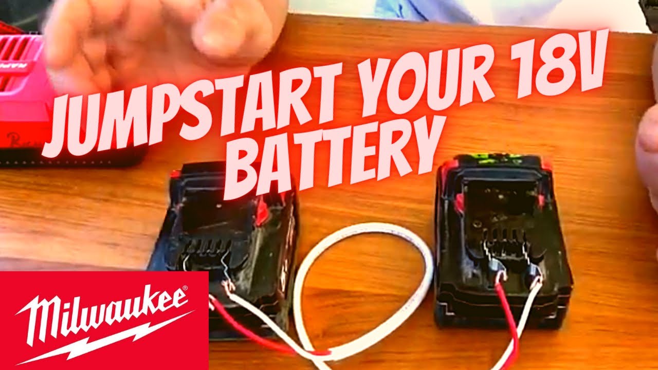 Сломанный аккумулятор Milwaukee Jumpstart 18 В