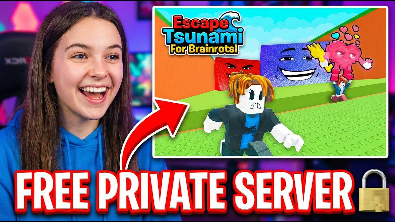 I Made a FREE Private Server for Escape Tsunami For Brainrots! 🌊🔒