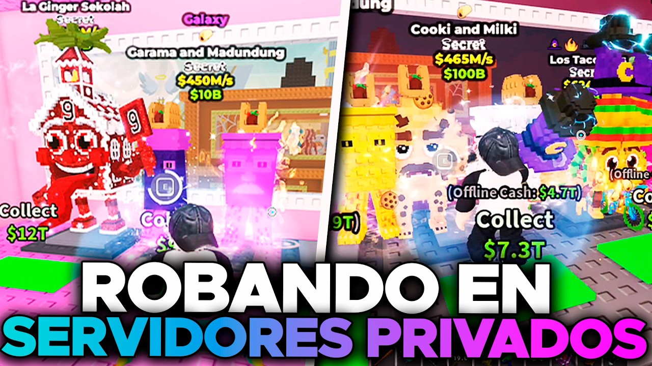 ROBANDO en SERVIDORES PRIVADOS en el ADMIN ABUSE DIVINO de Steal a Brainrot