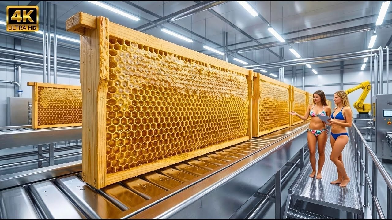 Inside a Modern Honey Production Process: From Beehive Harvest to Supermarket Shelf