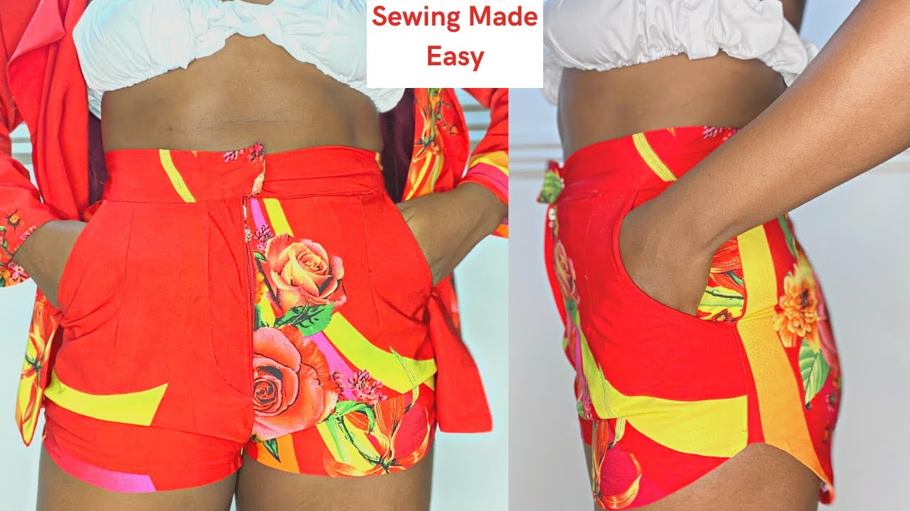 How To Cut and Sew a Short with Zipper Fly That Fits / Updated