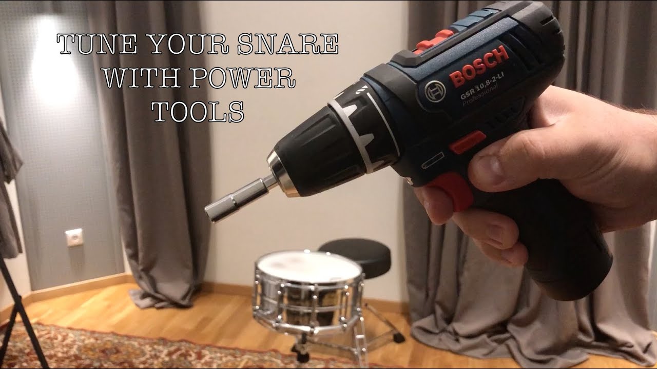 Tuning a SNARE drum with a POWER TOOL!