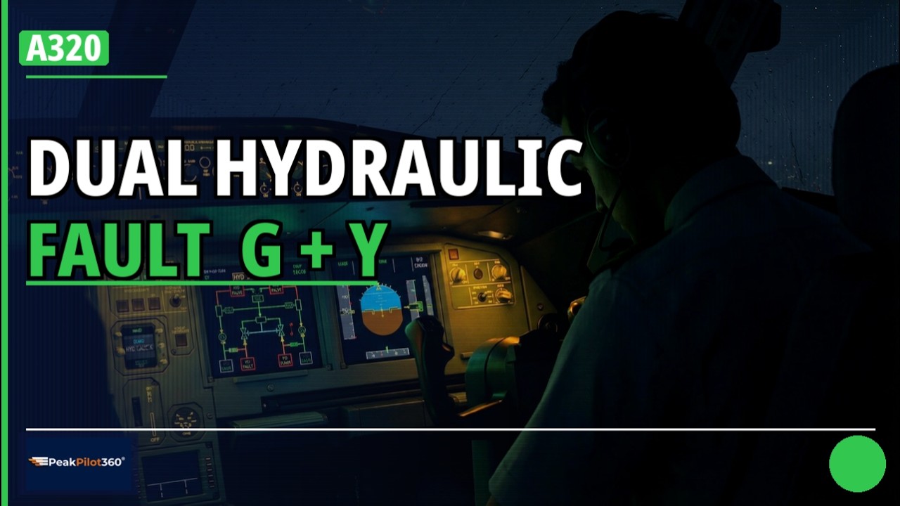 🔴 A320 Dual Hydraulic Failure: GREEN + YELLOW — Full Operational Guide for Pilots