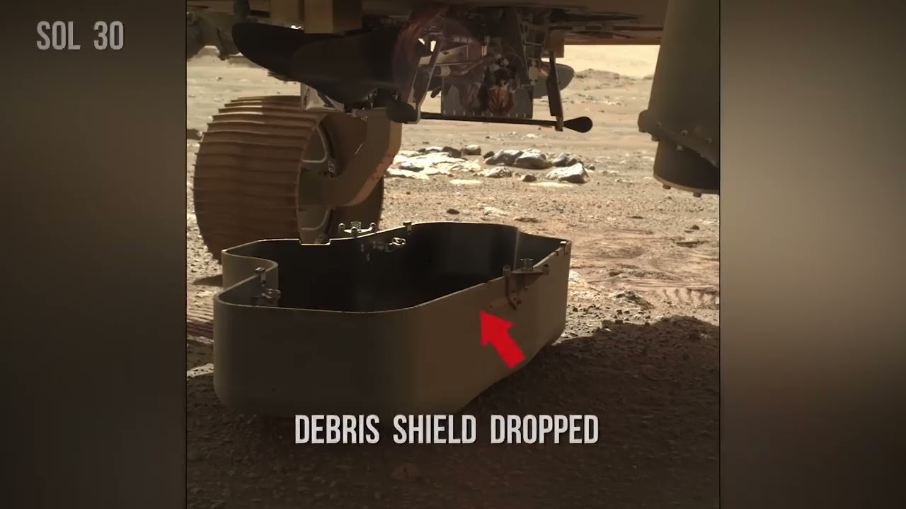 Perseverance Rover left Mars Helicopter Ingenuity&rsquo;s debris shield behind and drove away to Helipad