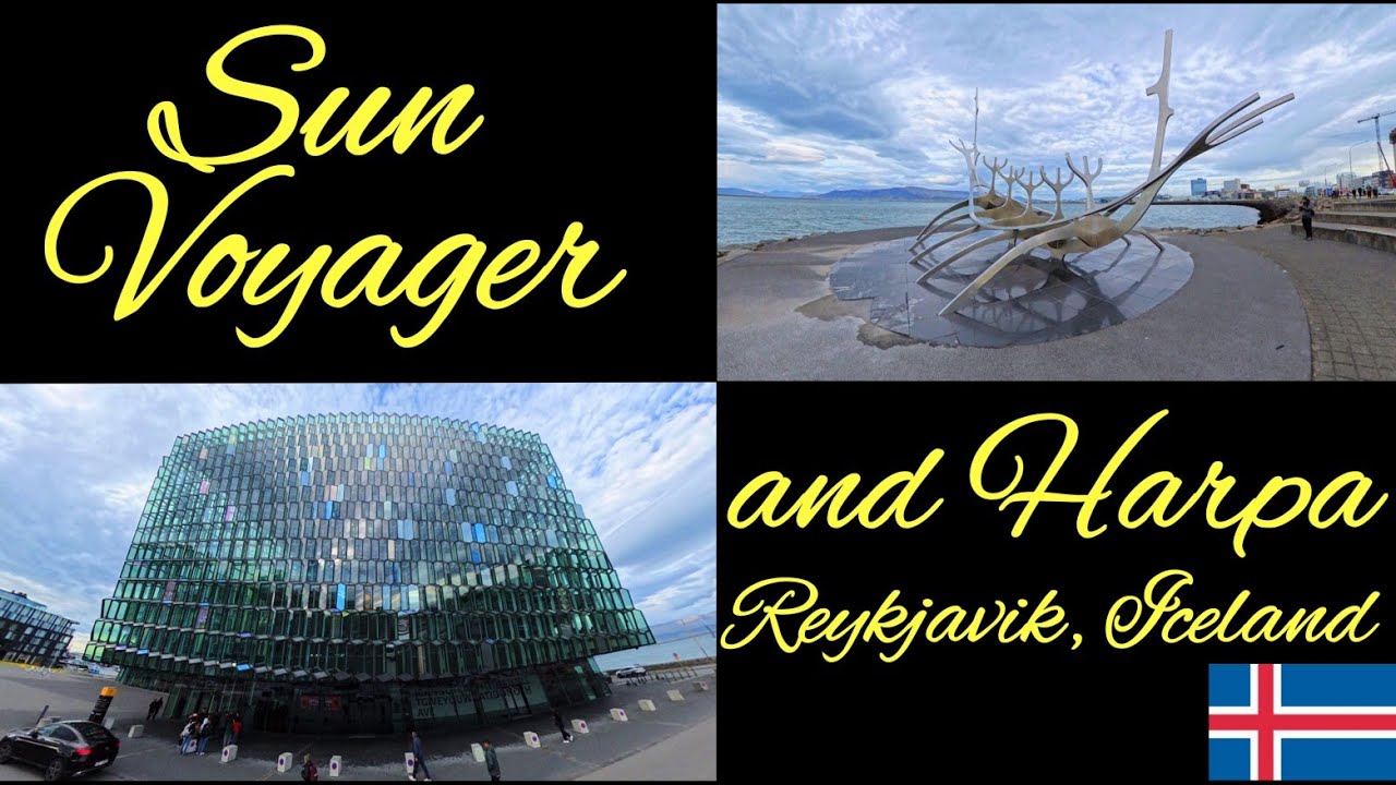 Sun Voyager and Harpa - Reykjavik, Iceland