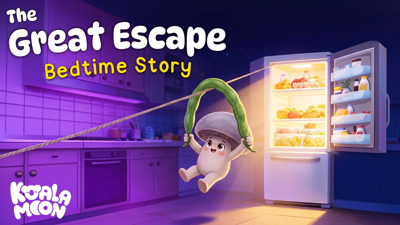 The Mushroom's Great Escape 🤫 Cozy Bedtime Story for Kids 💤🌙