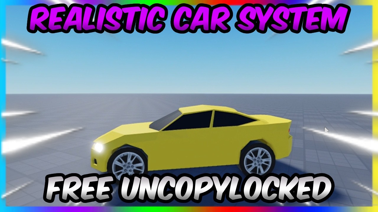 🚗 (FREE) Realistic Car System Uncopylocked 🔐 [Roblox Studio]