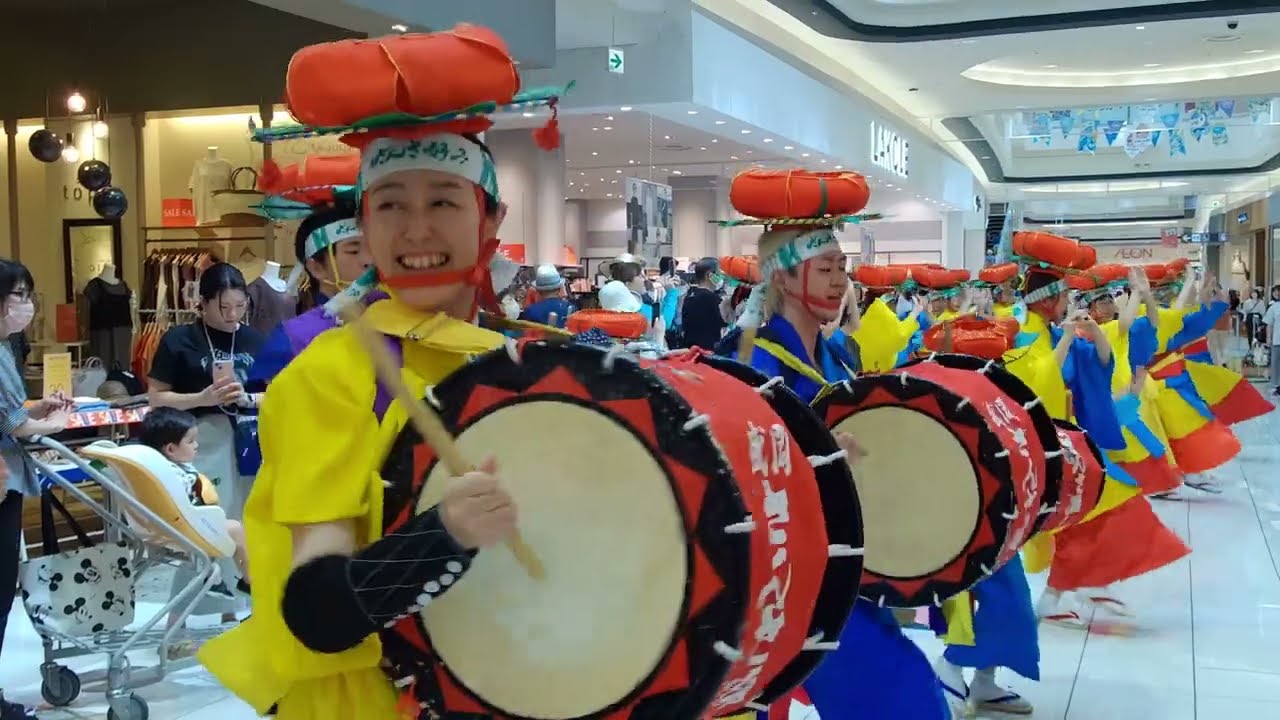 さんさ踊りパレード 　盛岡さんさ踊り前祝祭　イオンモール盛岡　2025