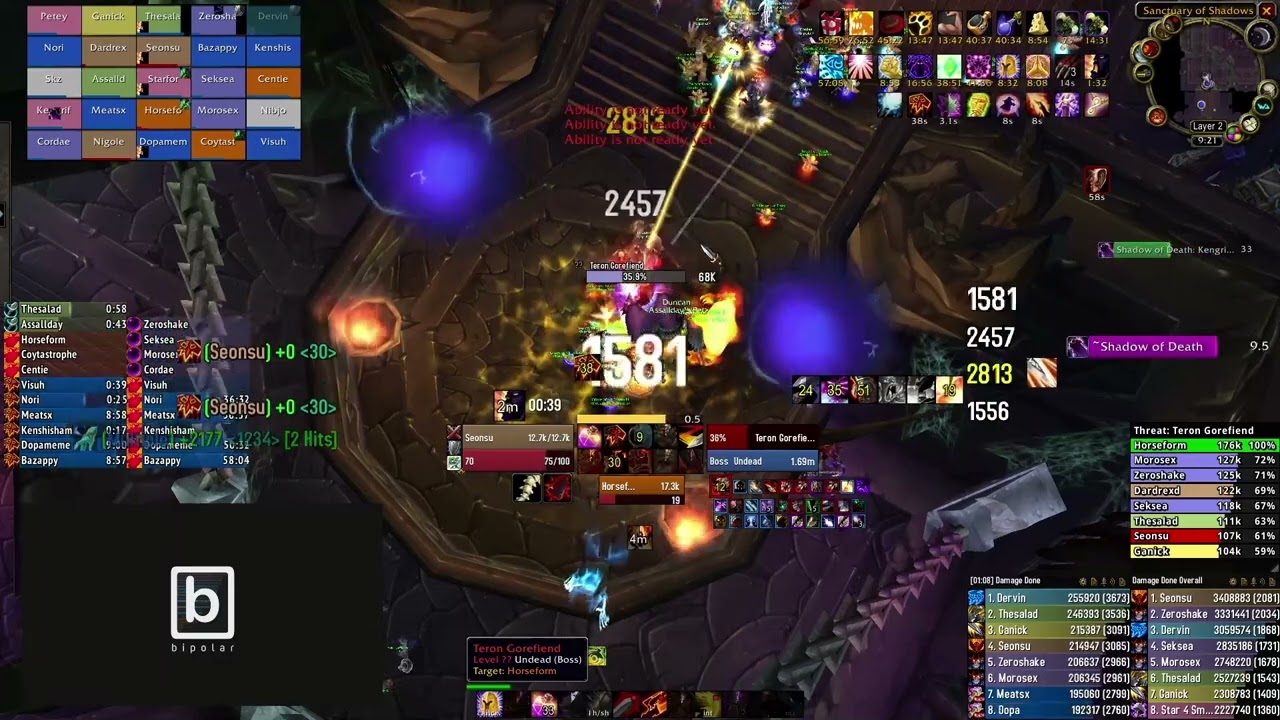 Rank 1 DPS World Teron Gorefiend. Fury Warrior Burning Crusade Classic.(3,773 DPS)