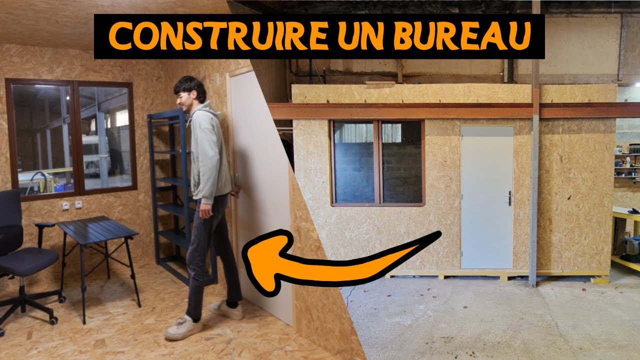 Mon bureau parfait de 10m2 en OSB - construction ossature bois