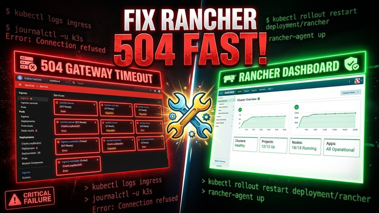 Rancher - Rancher UI Webpage 504 Gateway Time-out