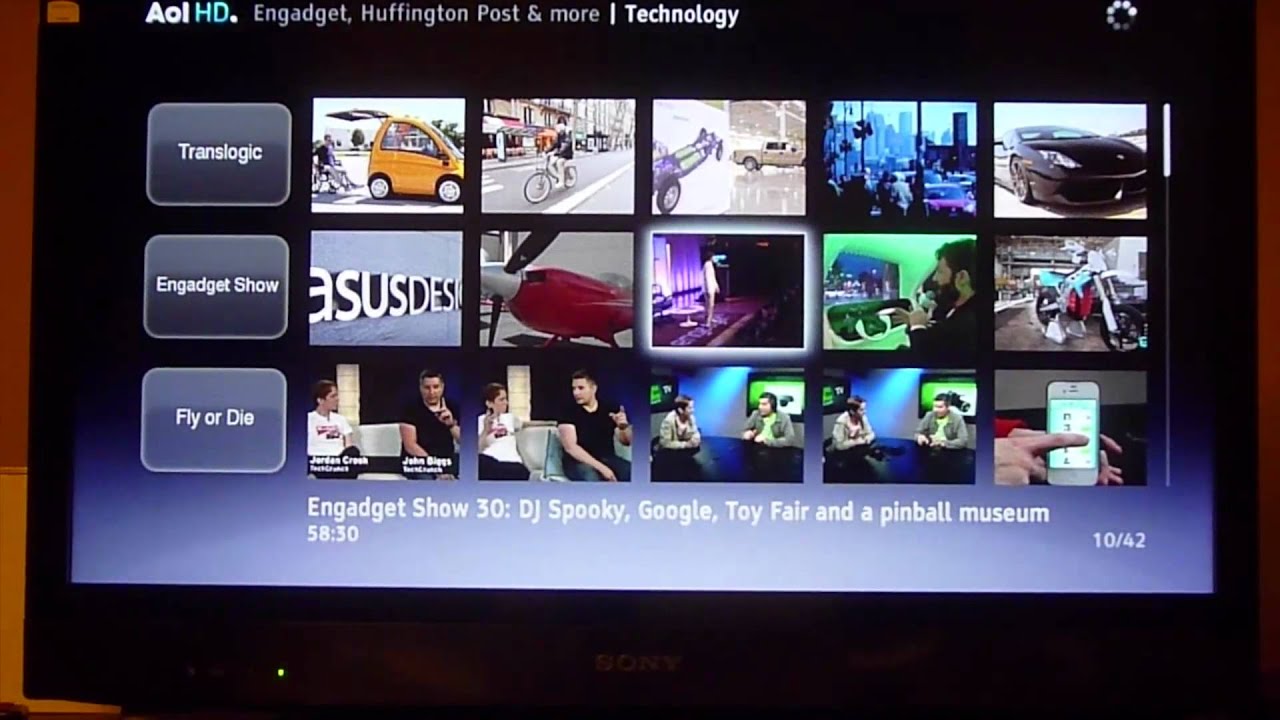 Review Internet en SONY Bravia 32