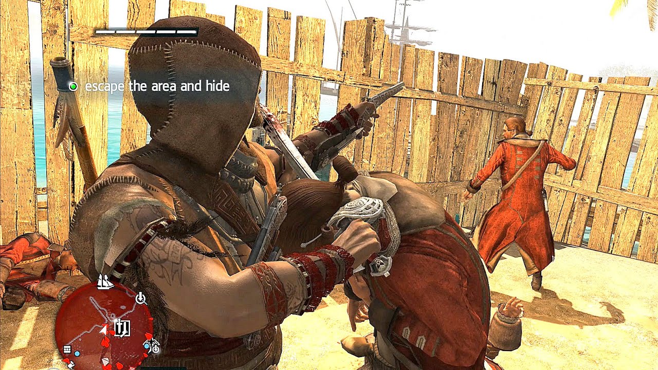 Assassin's Creed 4 Black Flag Stealth Outfit & Stealth Kills vs Templar Ambush Ultra Settings