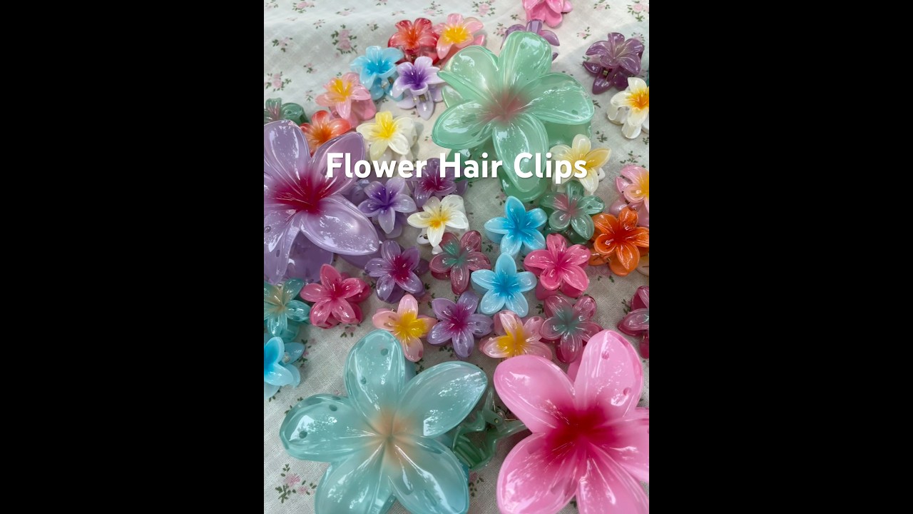 Flower Hair Claw Clips for Women Girls 