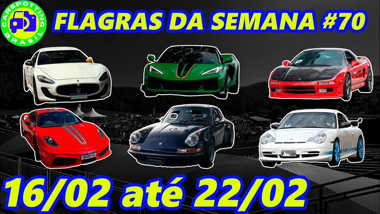 FLAGRAS DA SEMANA #70: 911 SINGER, CORVETTE Z06, 911 GT3RS, NSX, 430 SCUDERIA, MC STRADALE E MAIS