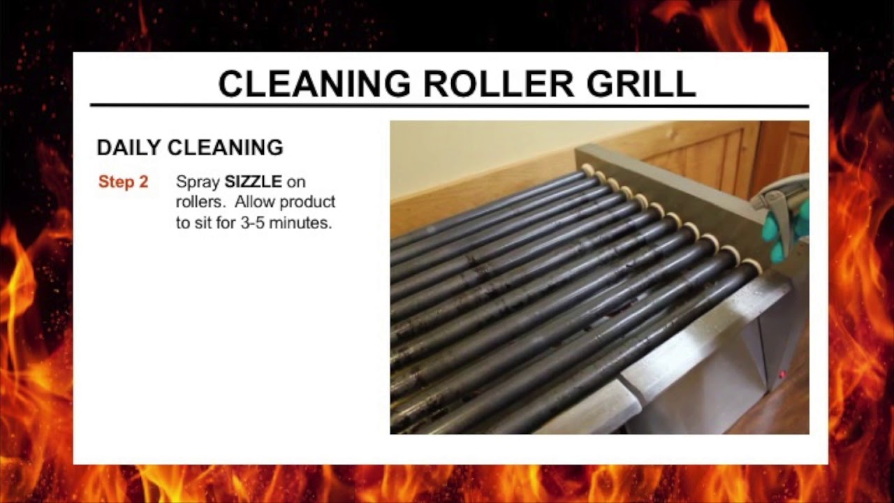 Sizzle Roller Grill Cleaning
