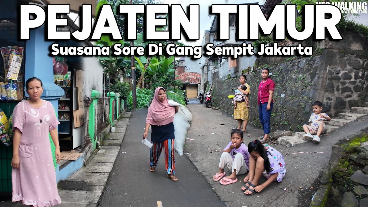 SUASANA SORE DI GANG SEMPIT PEJATEN TIMUR JAKARTA SELATAN | Real Life in Jakarta Indonesia