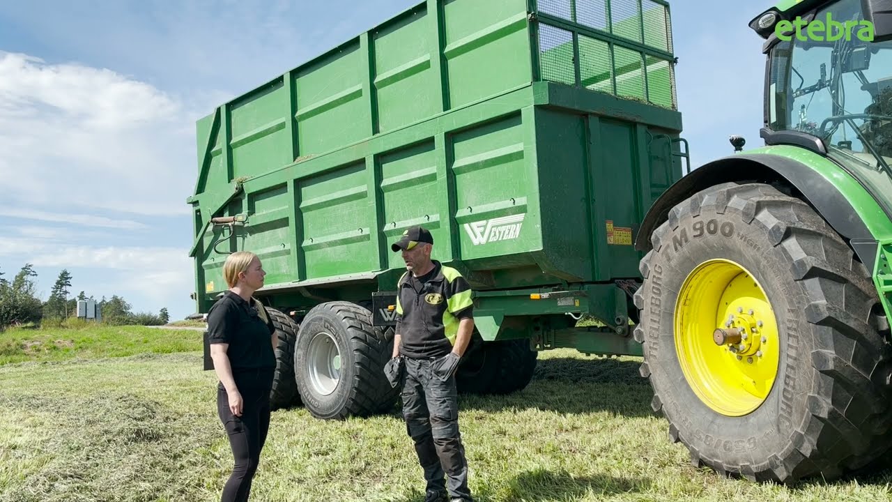Western Spannmålsvagn med ensilageförhöjning Sands maskinstation i samarbete med Ingarps Lantbruk