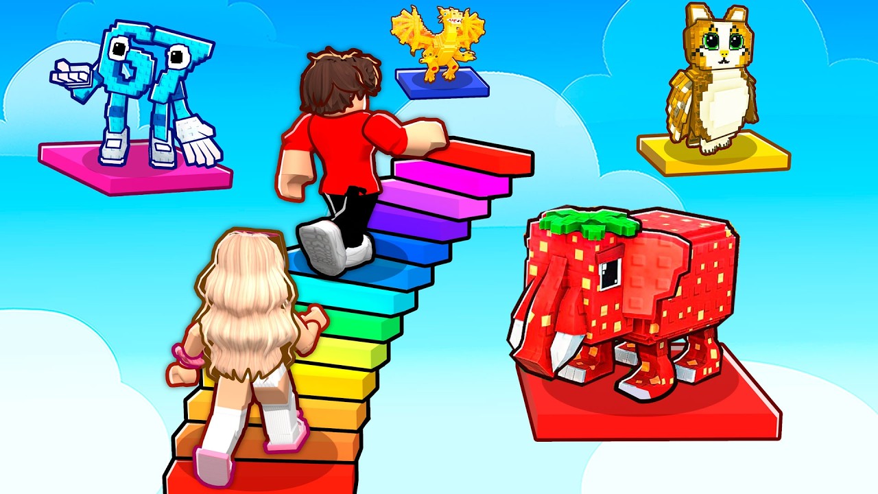 ROBLOX: ПОСТРОЙ ЛЕСТНИЦЫ ДЛЯ BRAINROTS...