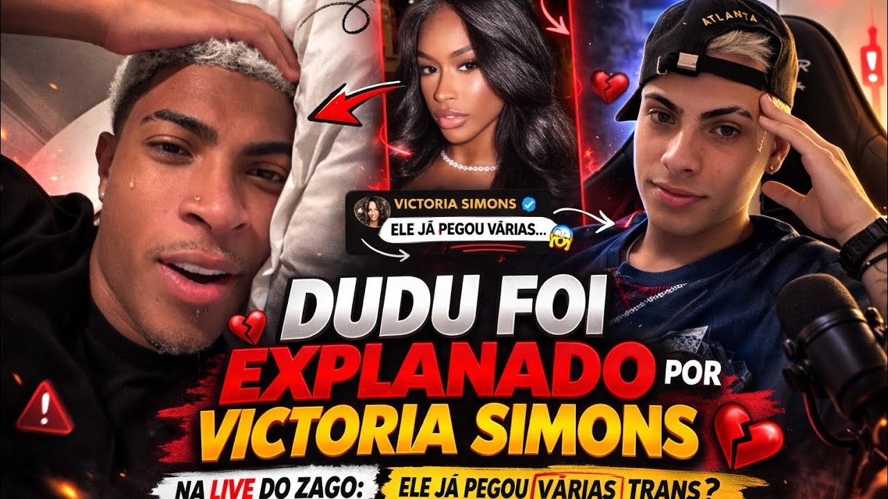 Victoria Simons soltou na live do zago: Dudu já se envolveu com trans? 👀🔥