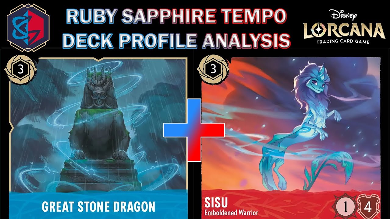 🔵🔴 RUBY SAPPHIRE TEMPO CONTROL - META DECK PROFILE ANTI-AGGRO - Disney Lorcana