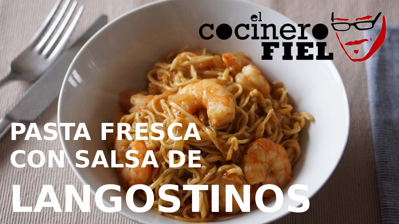 PASTA FRESCA CON LANGOSTINOS