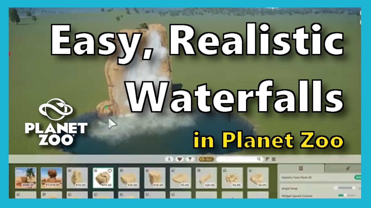 Planet Zoo Waterfall Tutorial | Easy, Realistic Waterfalls for Beginners