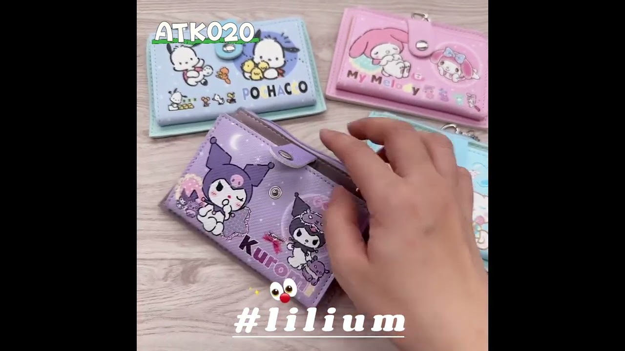Dompet sanrio ATK020 dompet kartu koin kuromi @Liliumid