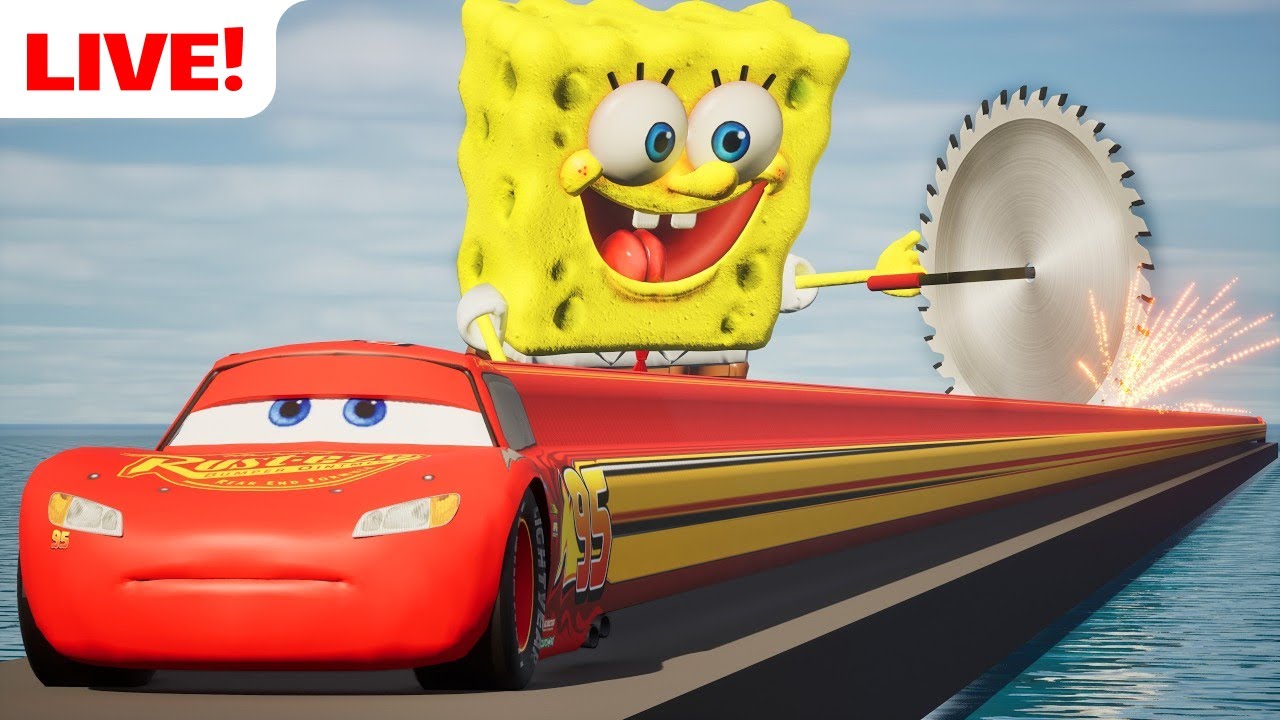 🔴 LIVE! 24 HOURS! Lightning McQueen Biggest Challenge! 😱 Can he make it?