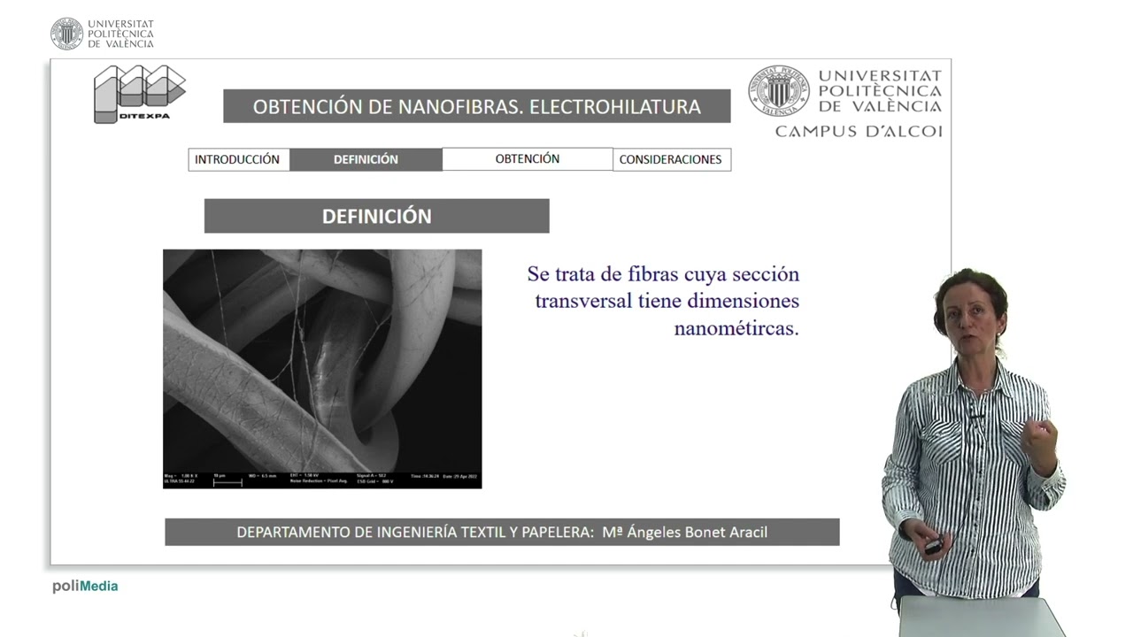 Obtención de nanofibras mediante electrohilatura | 9/11 | UPV