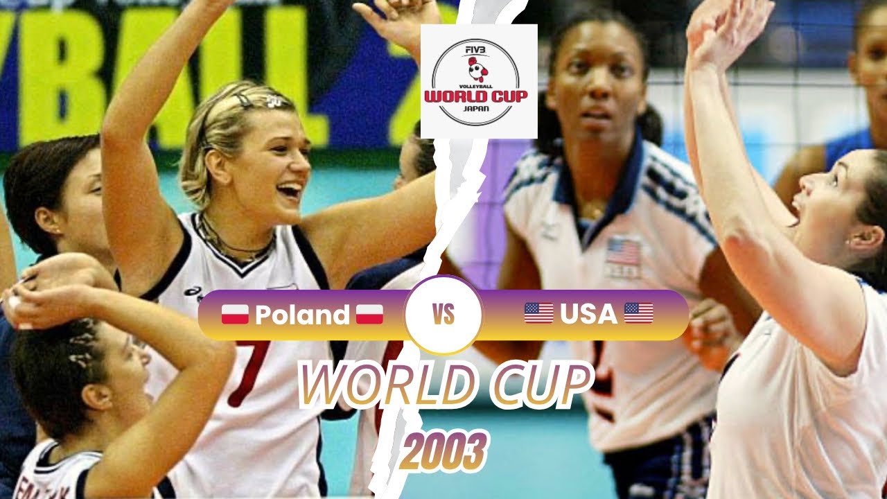 2003 🇵🇱 Poland vs USA 🇺🇸 🏐 Women Volleyball 🏐 FIVB World Cup
