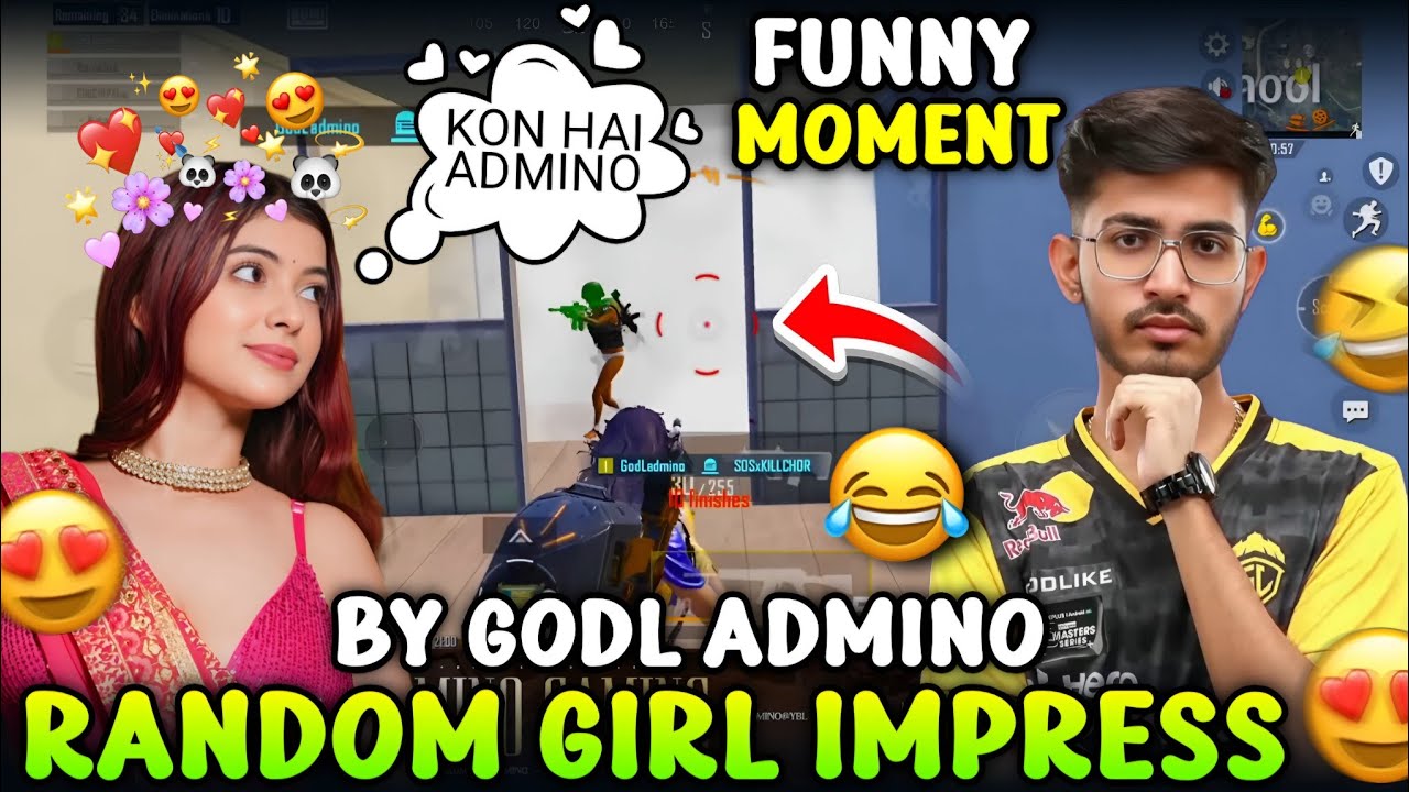 RANDOM GIRL IMPRESSED 😍 BY GODL ADMINO 🐦‍🔥 ADMINO PLAYING WITH RANDOM'S 😂 FUNNY MOMENT 😂 | GODL 