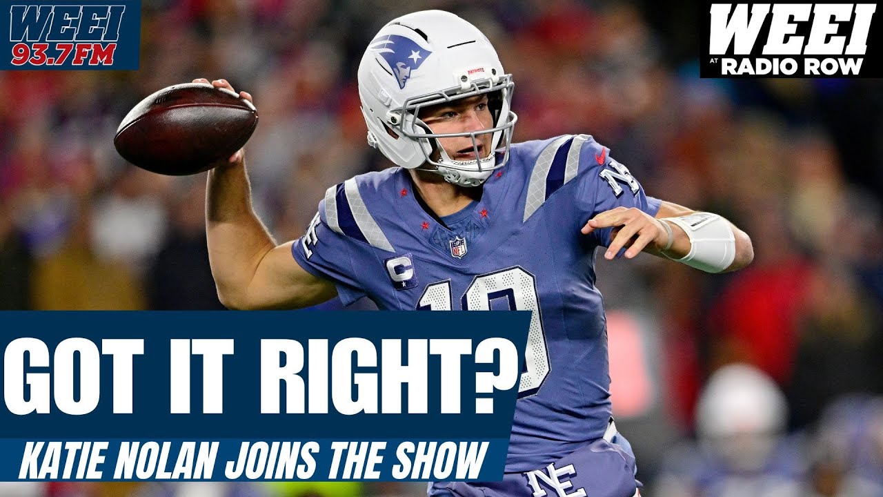 Katie Nolan reacts to Mike Vrabel being named Coach of the Year & Drake Maye's MVP snub | WEEI