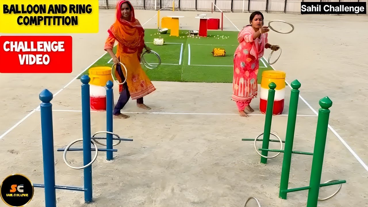 Balloon And Ring Compitition Challenge Video || Entertainment Video/ Sahil Challenge