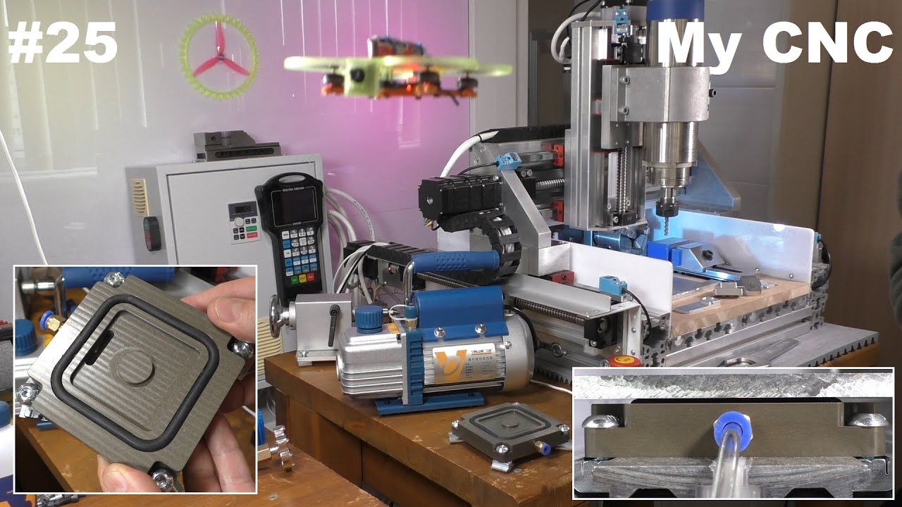 #25.  My CNC - Испытываю вакуумный стол