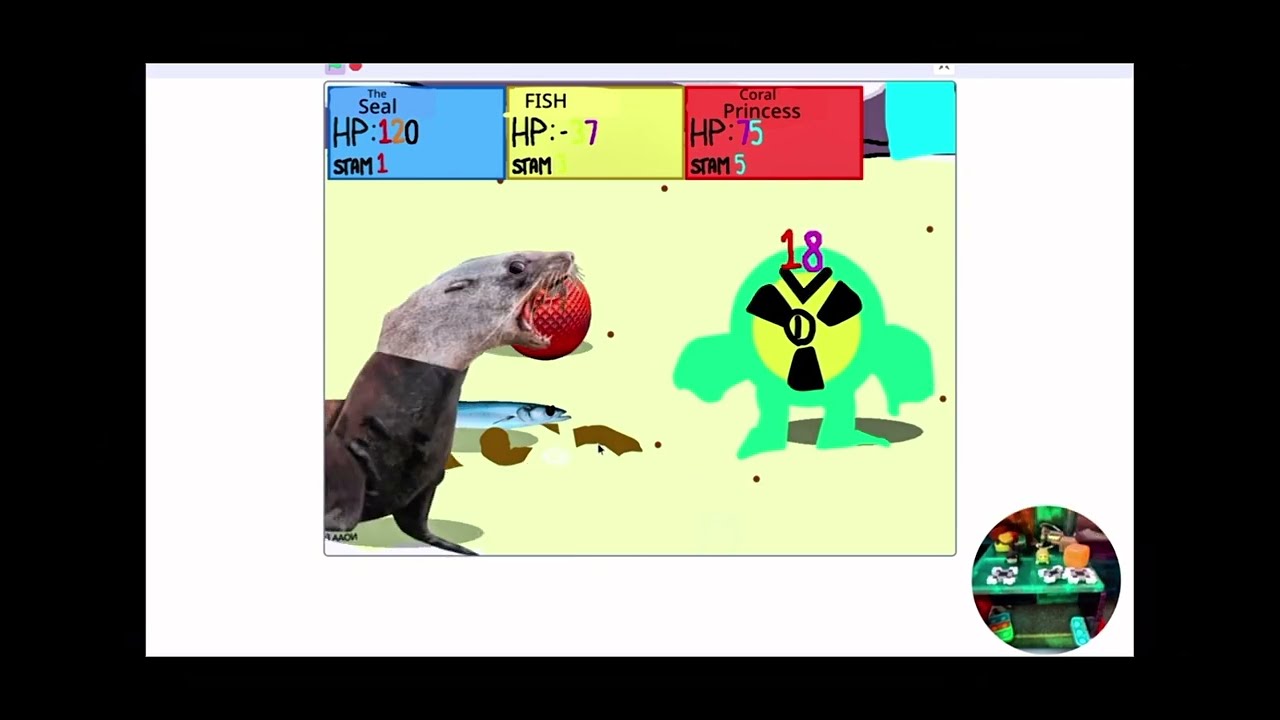 Playing My first Fan Game! Seal RPG!