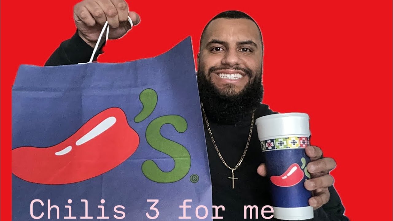 Chilis 3 for me. First YouTube video! #food #foodreview #chilis #mukbang 