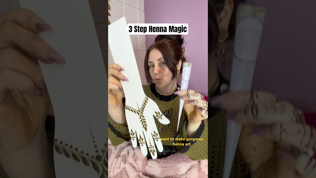 STOP Over-Complicating Henna! Try This 3 step design #hennacones #henna #mehndi