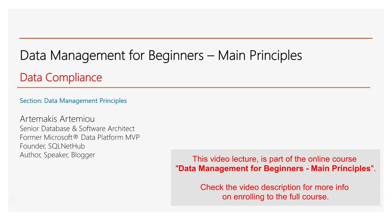 What is Data Compliance within the Data Management Scope?