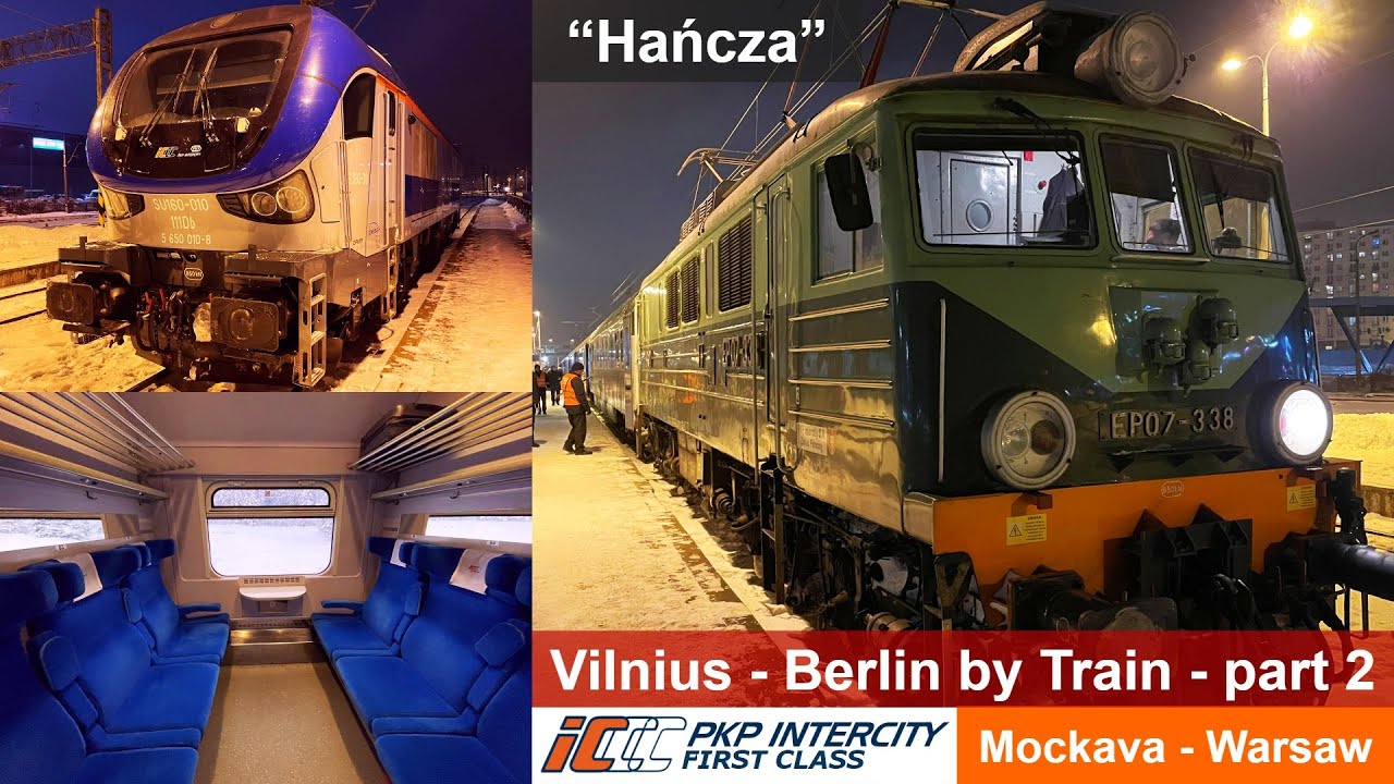 Vilnius - Berlin by Train - part 2: PKP Intercity Train 