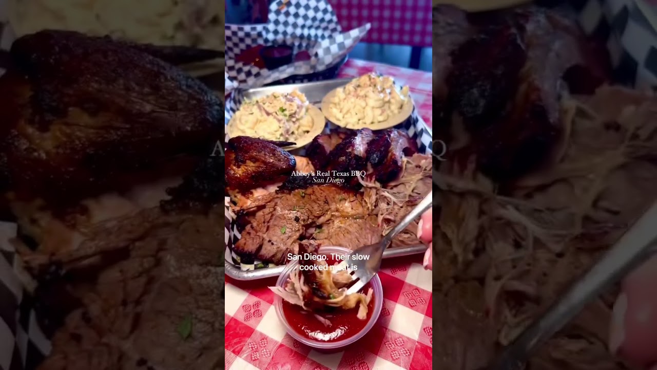 ✨THE BEST TEXAS STYLE BBQ IN SAN DIEGO✨ #sandiego #restaurant #bbq #texasbbq