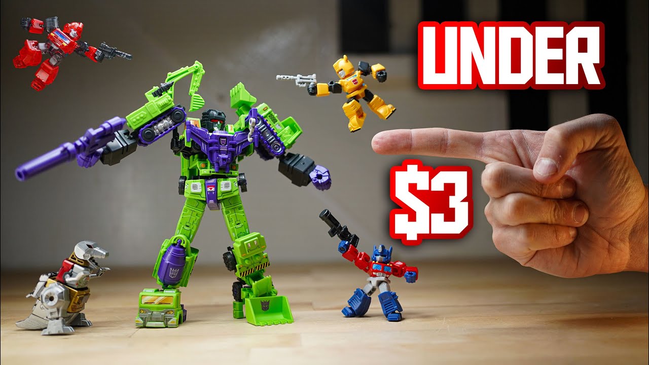 These Transformers are AMAZING for under $3! Blokees Devastator - Shooting & Reviewing