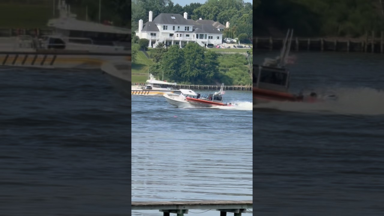 @U.S.CoastGuard stopping a unmanned vessel yesterday in Maryland!
