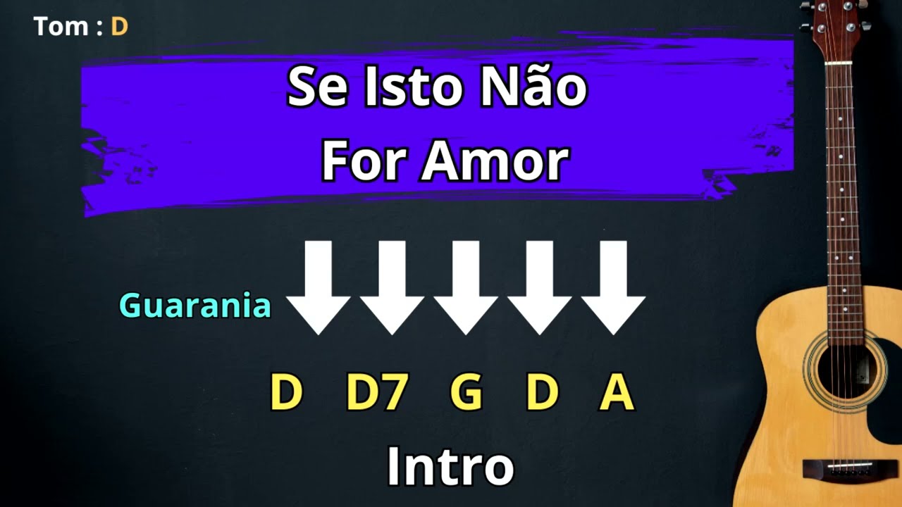 Se Isto não for Amor (Vem Tocar) Cifra Fácil