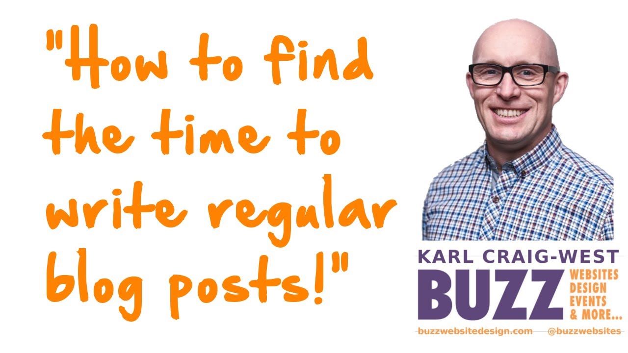 How to find the time to write regular blog posts