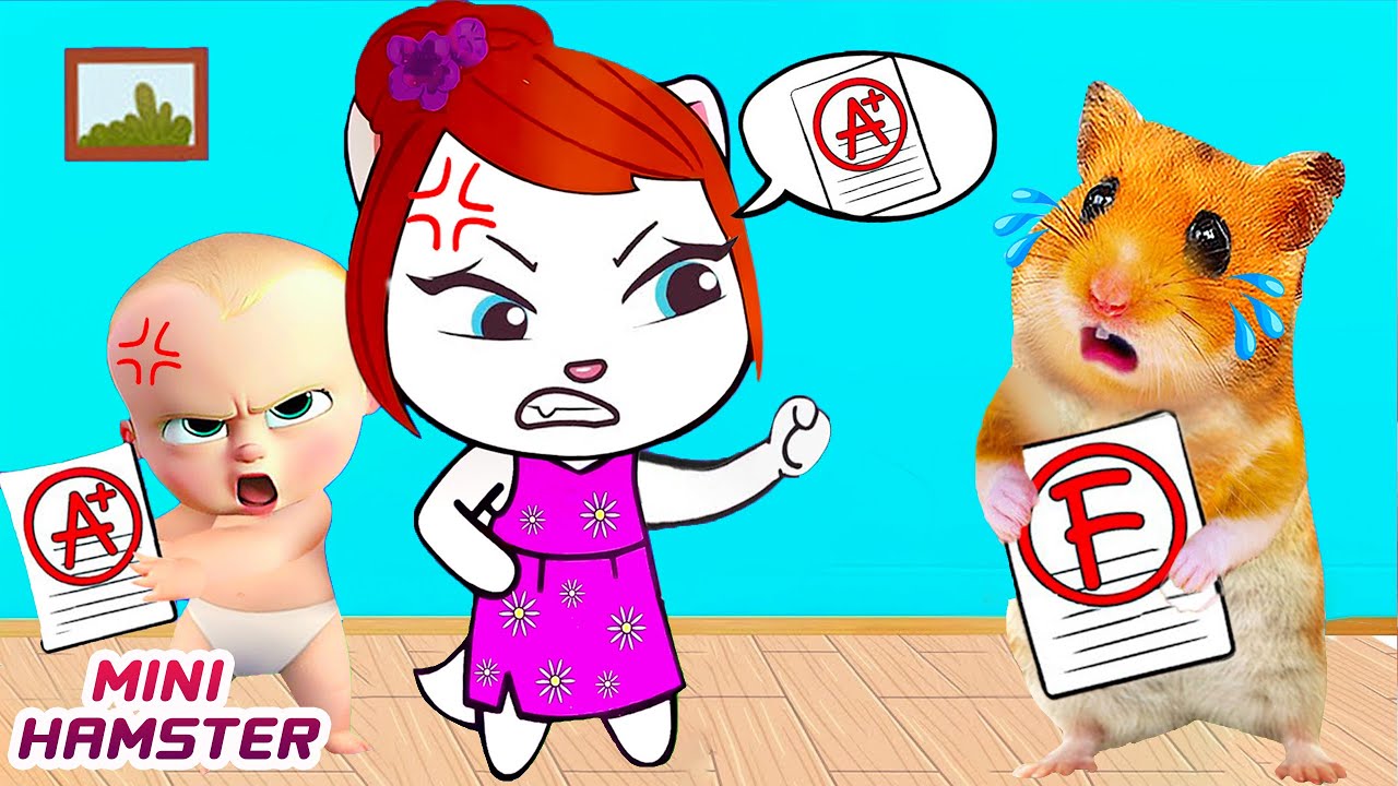 Прости Анжела! Не злитесь на хомяка | Мультфильм MINI HAMSTER