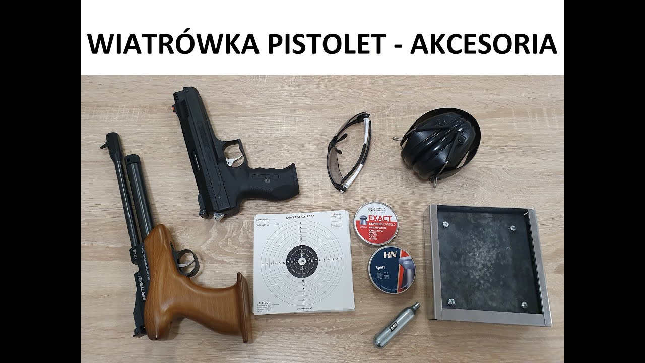 Wiatrówka pistolet - akcesoria