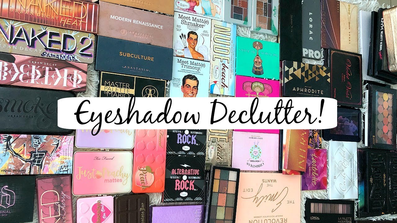 ANOTHER EYESHADOW PALETTE DECLUTTER! Big Palettes gotta go!