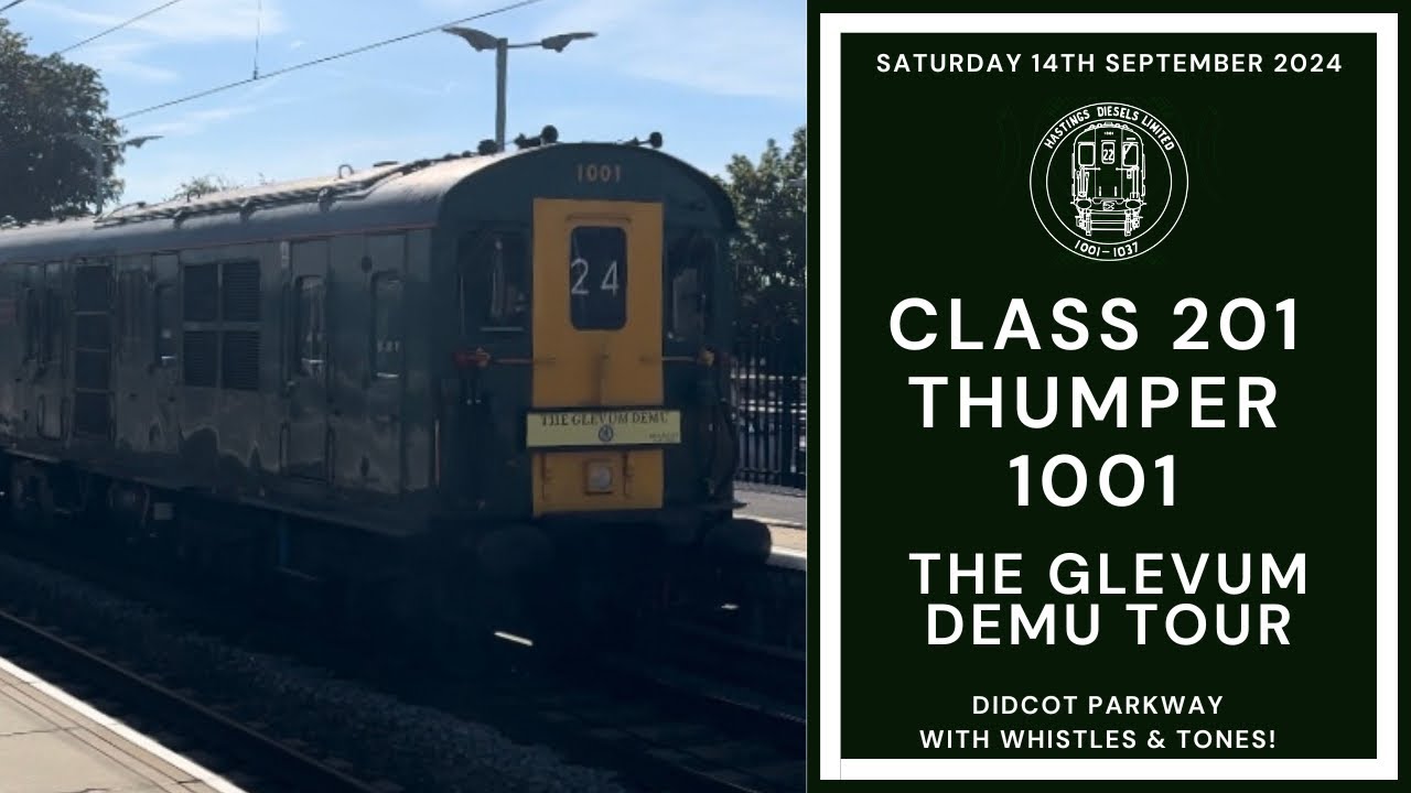 Class 201 Thumper | 201001 / 1001 | The Glevum DEMU Tour | Hastings Diesels Limited | 14/09/24