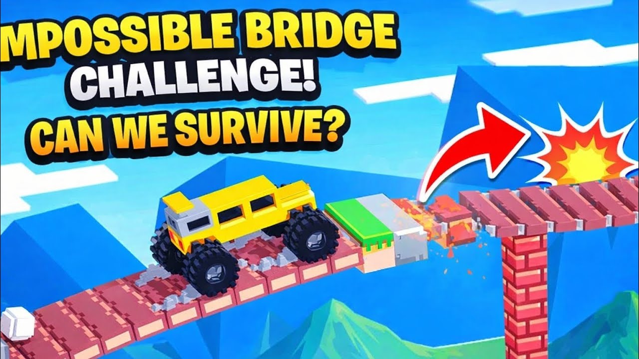 Impossible Bridge Challenge 😱 Can This Truck Survive